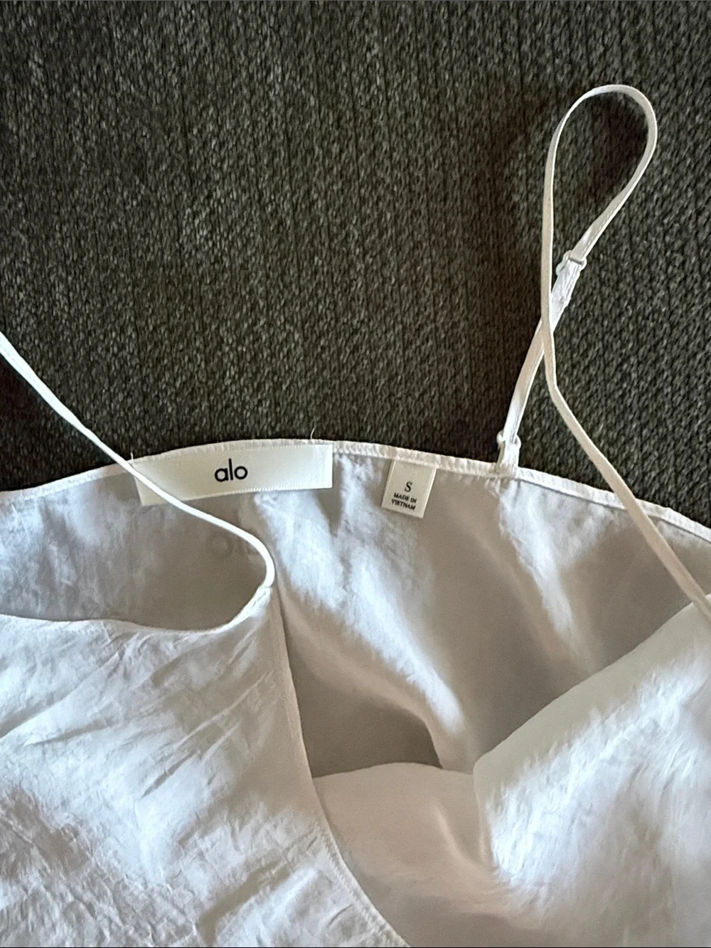 NWT ALO Semi-Sheer Golden Hour Tank, Ivory, size S
